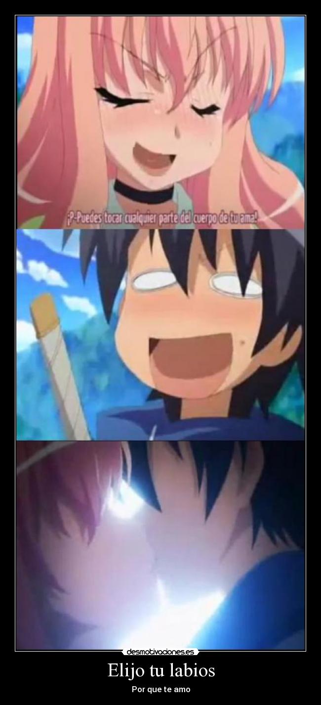 carteles zero tsukaima cap anime desmotivaciones