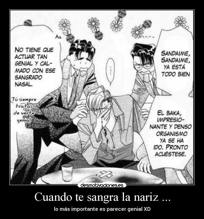 Cuando te sangra la nariz ... -