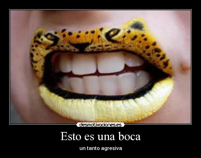 Esto es una boca -