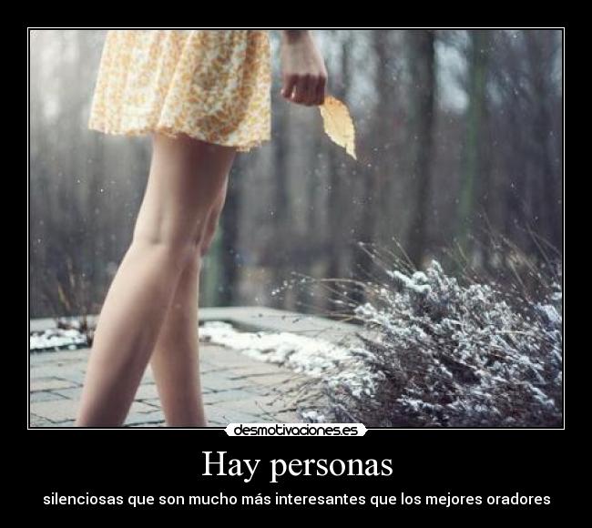 Hay personas -