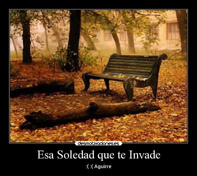 Esa Soledad que te Invade -