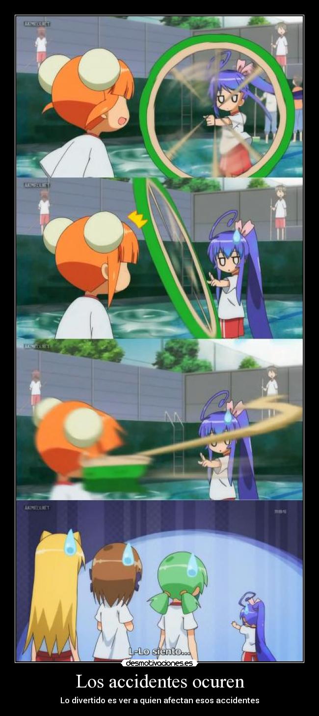 Los accidentes ocuren - Lo divertido es ver a quien afectan esos accidentes