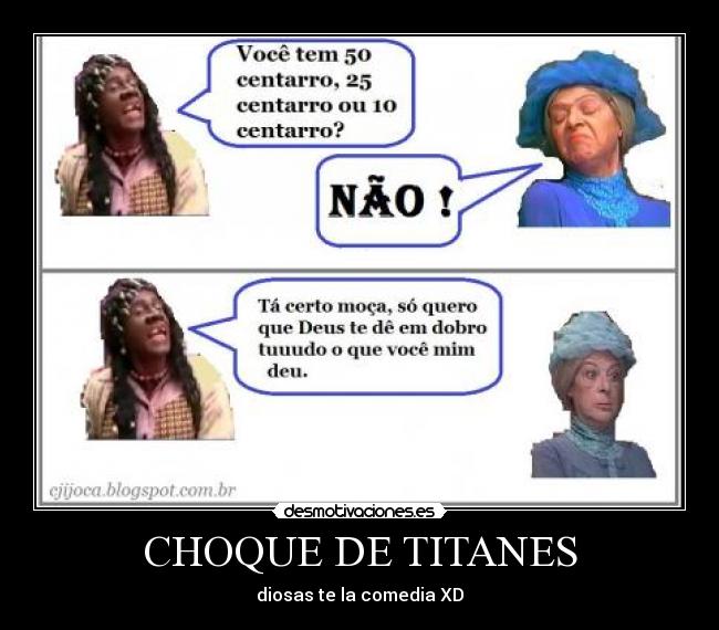 CHOQUE DE TITANES - diosas te la comedia XD