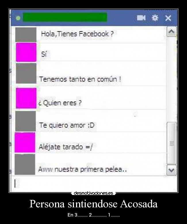 Persona sintiendose Acosada -