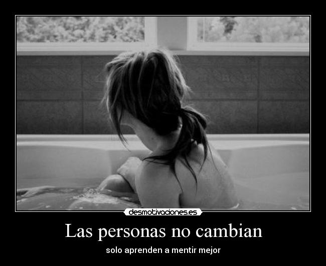 Las personas no cambian -