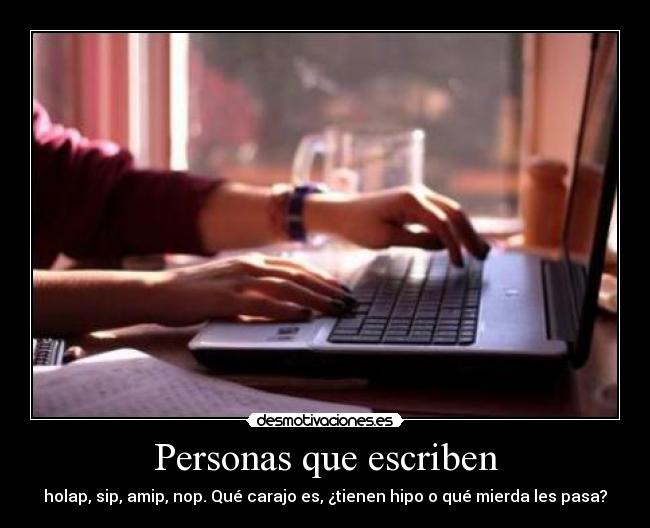 Personas que escriben -