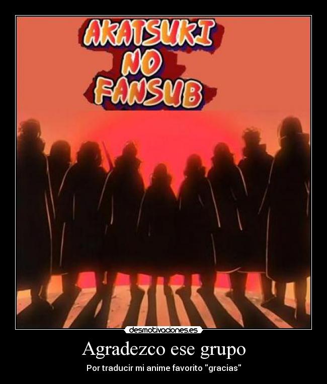 Agradezco ese grupo - Por traducir mi anime favorito gracias