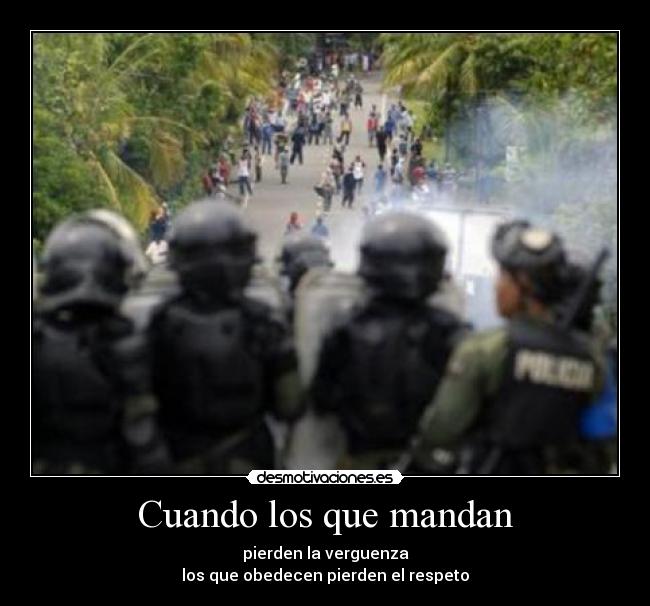 Cuando los que mandan -