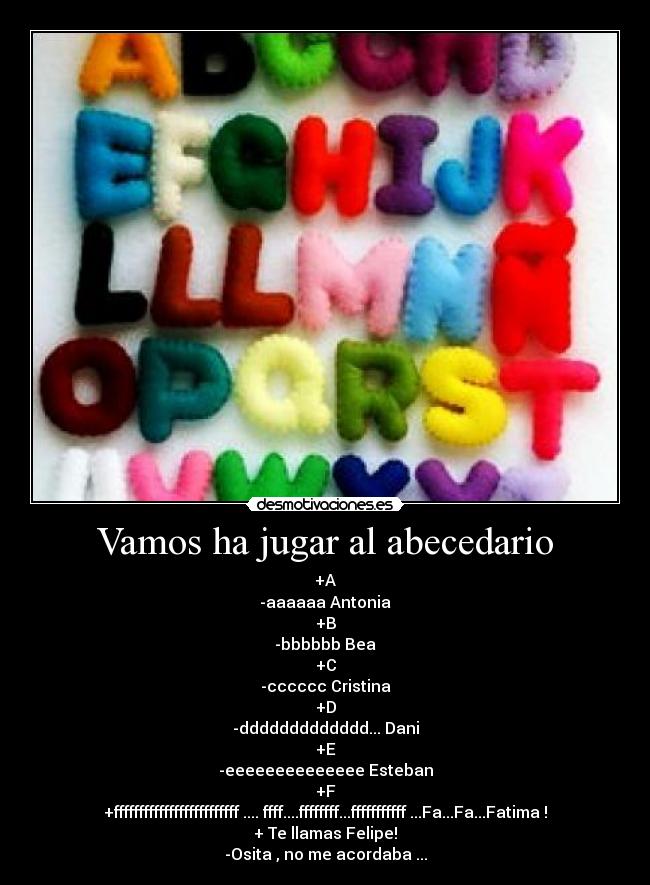 Vamos ha jugar al abecedario - 