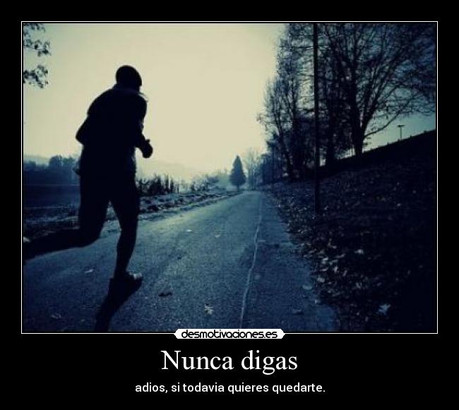 Nunca digas -