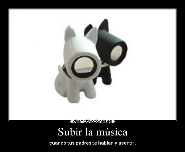 Subir la música -
