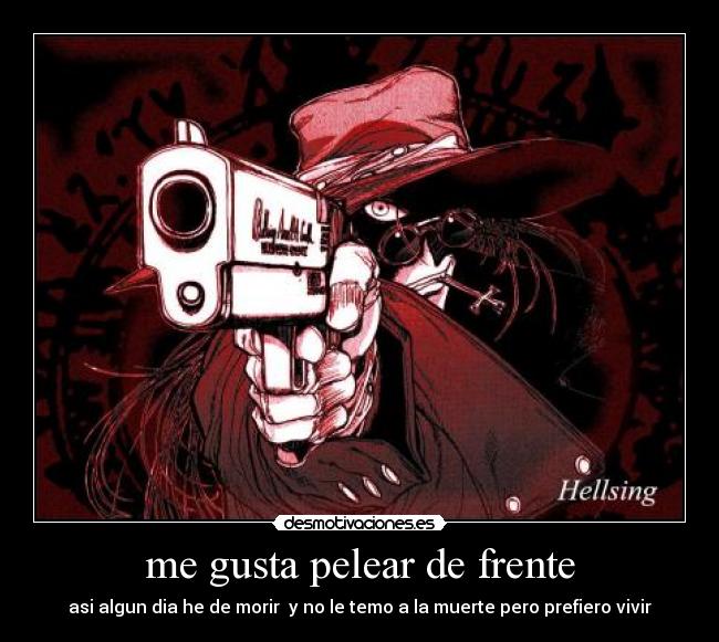 carteles alucard sir integra fairbrook wingates hellsing anime pelear frente arukardo wtfiretrucksubs desmotivaciones