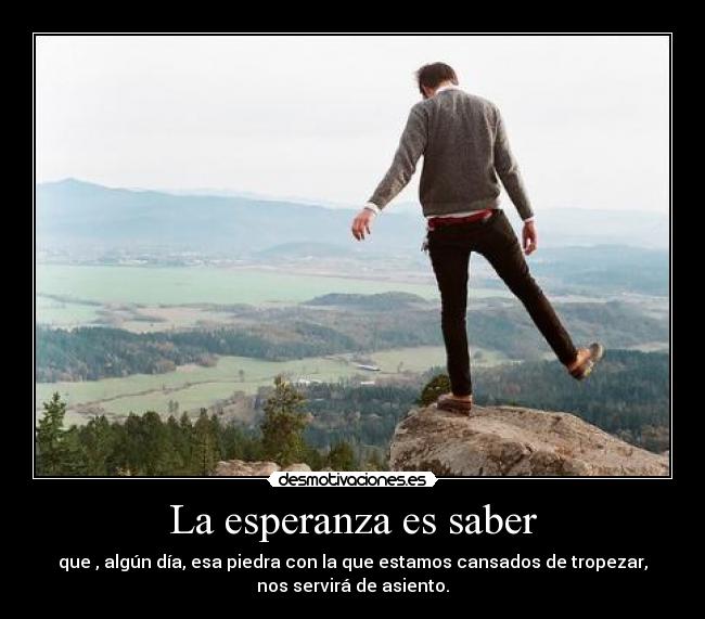 La esperanza es saber - 
