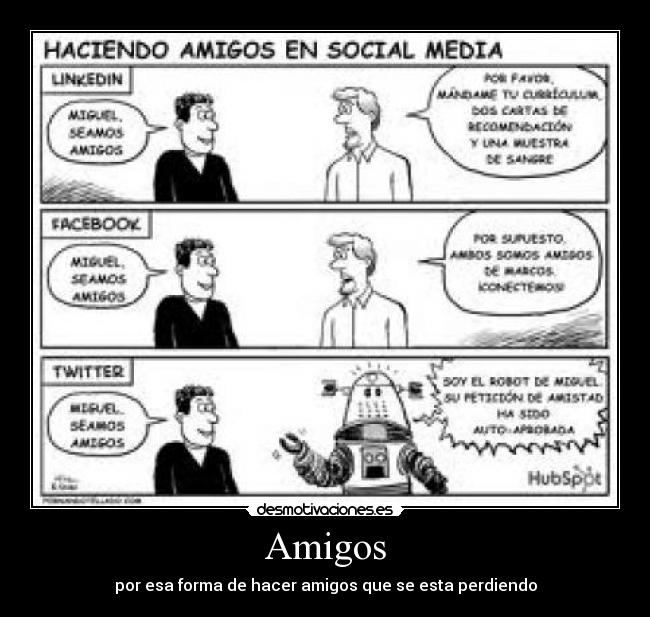 carteles amigos amigos robots desmotivaciones