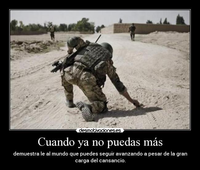 Cuando ya no puedas más -