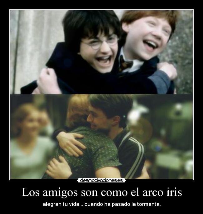carteles amigos harry potter ron pequenos grandes preciosos encantaaaa desmotivaciones