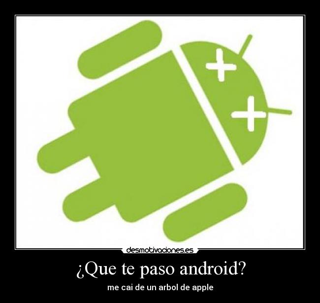 ¿Que te paso android? -