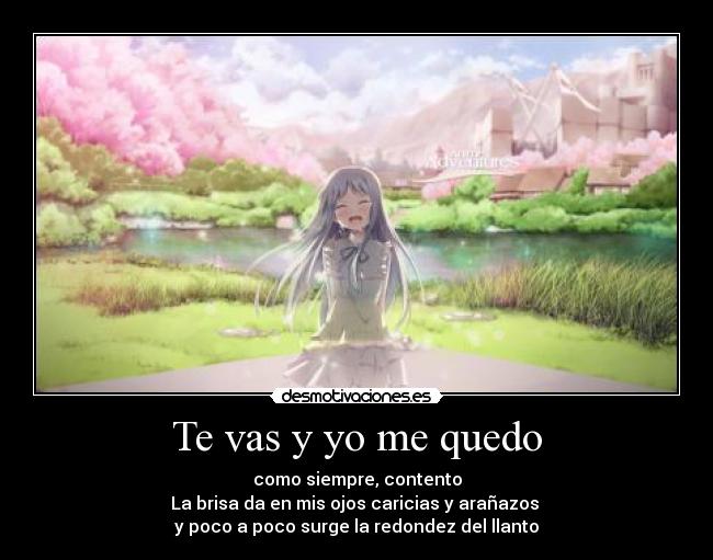 Te vas y yo me quedo -