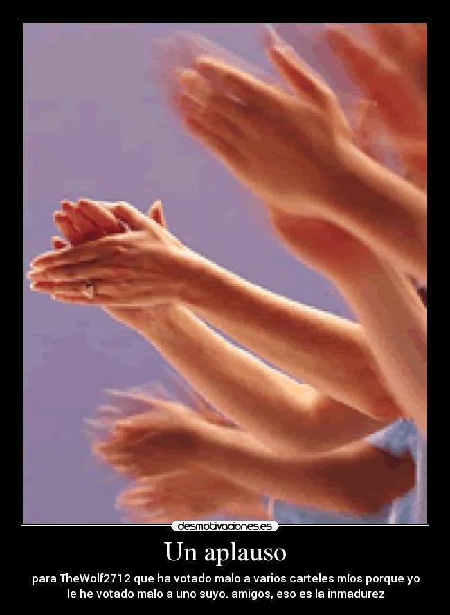 Un aplauso -