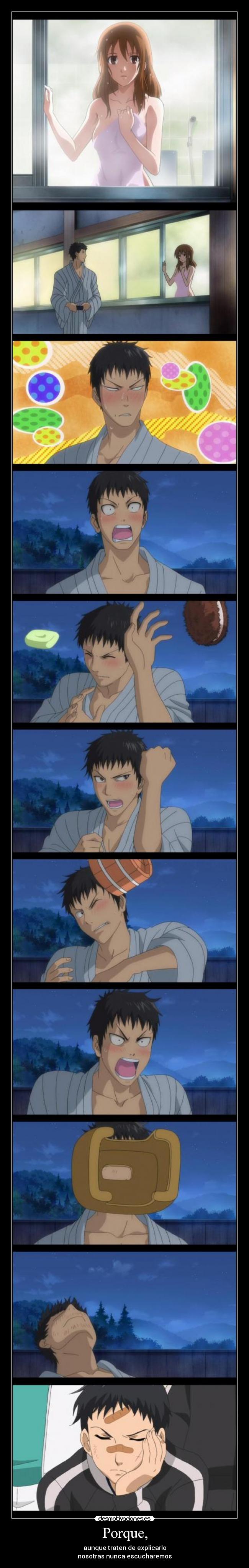 Porque, - aunque traten de explicarlo
nosotras nunca escucharemos