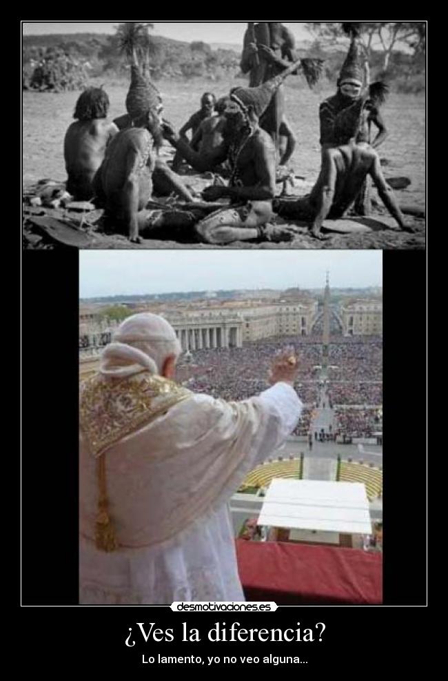 ¿Ves la diferencia? - Lo lamento, yo no veo alguna...