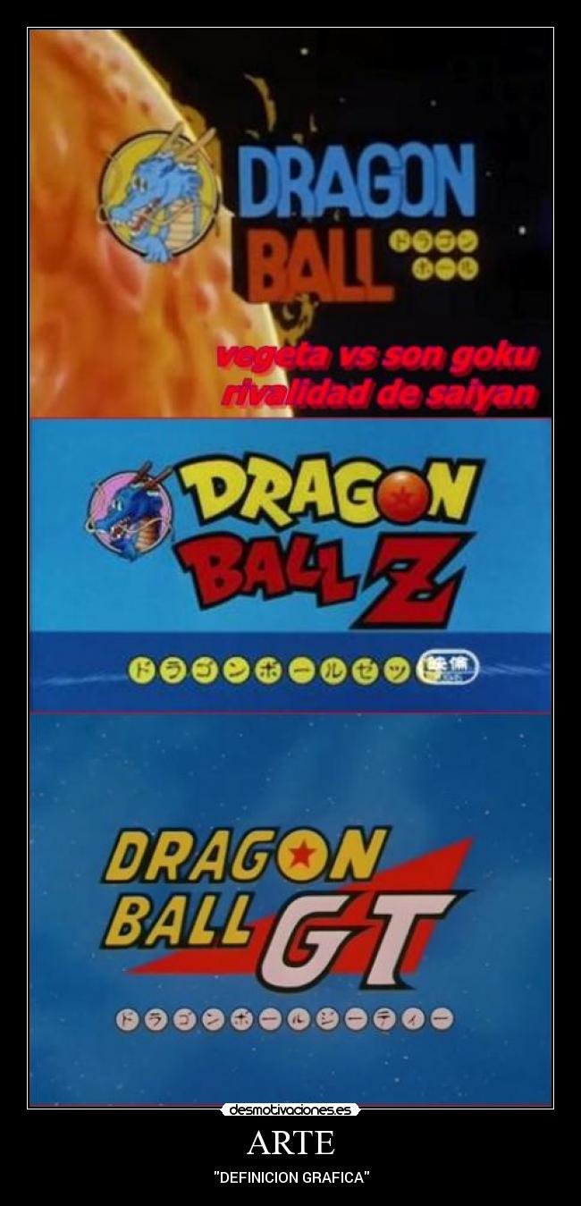 carteles arte vegeta son goku desmotivaciones