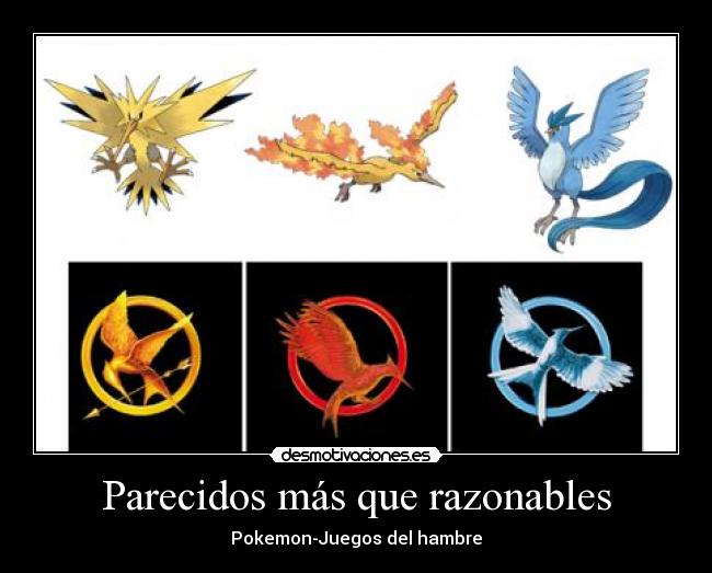 carteles pokemon juegos del hambre parecidos mas que razonables desmotivaciones