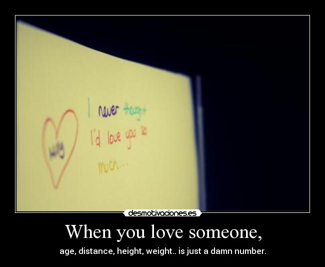 When you love someone, -
