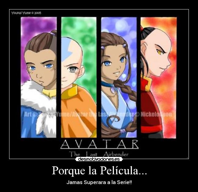 carteles avatar leyenda aang desmotivaciones