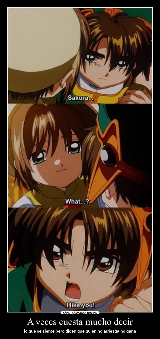 A veces cuesta mucho decir -