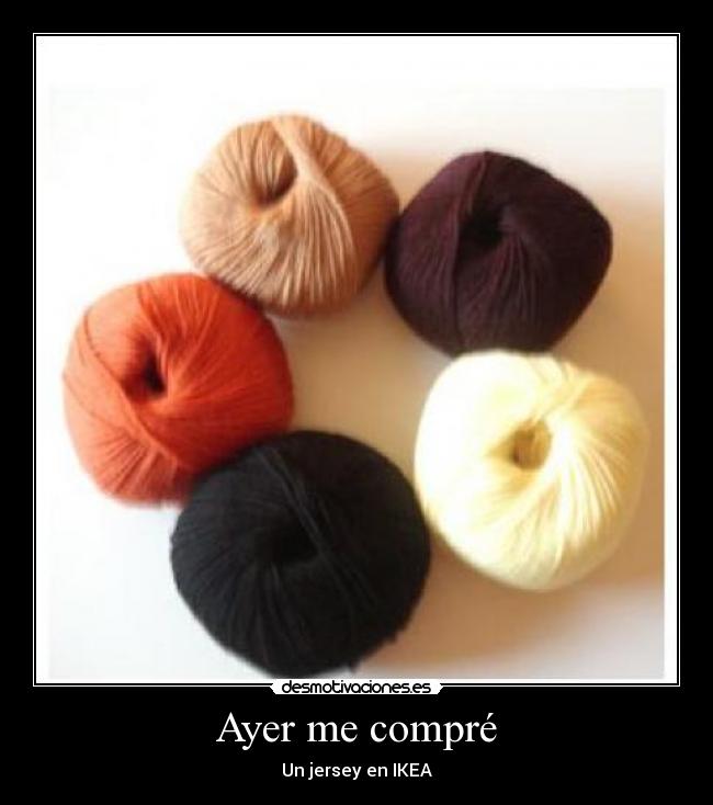 Ayer me compré - Un jersey en IKEA