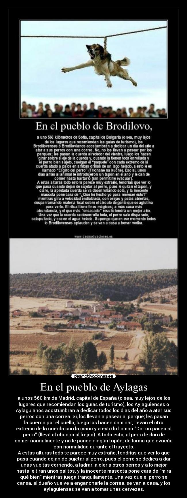 En el pueblo de Aylagas -