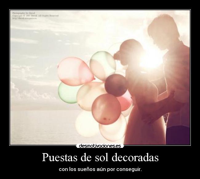 Puestas de sol decoradas - 