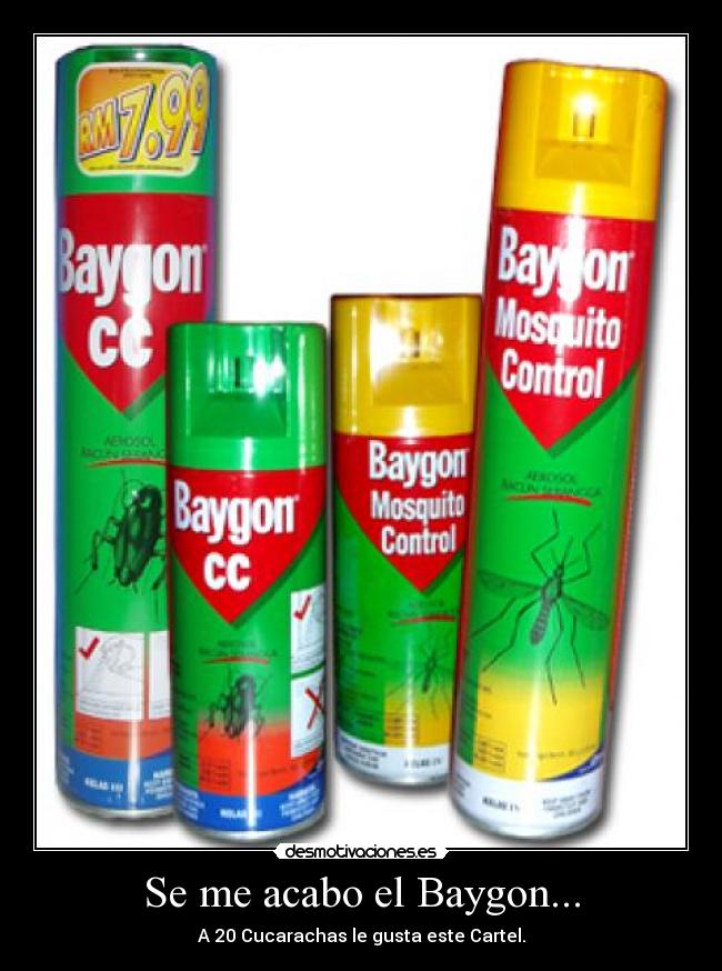 carteles jokes bromas cucarachas baygon desmotivaciones