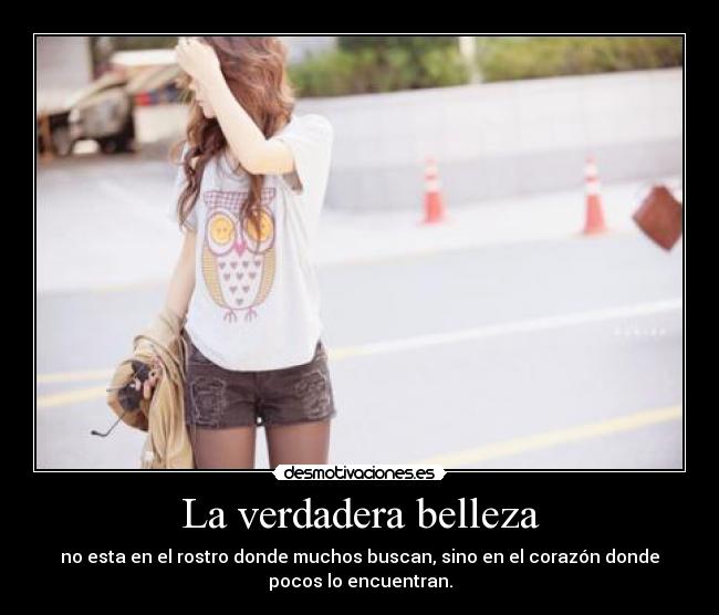 La verdadera belleza -