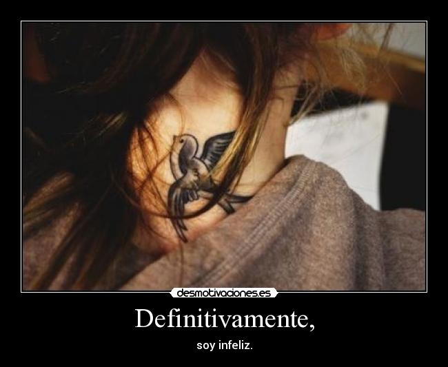 Definitivamente, -