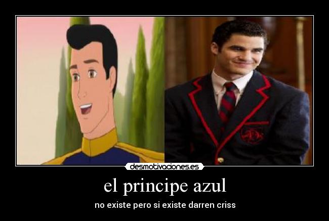 el principe azul - no existe pero si existe darren criss