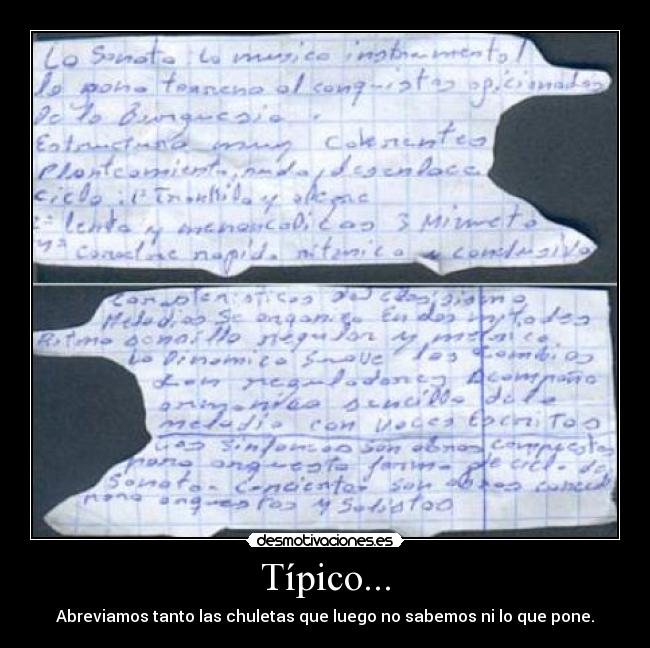 carteles chuletas desmotivaciones