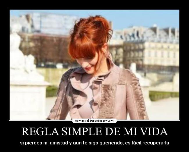 REGLA SIMPLE DE MI VIDA -