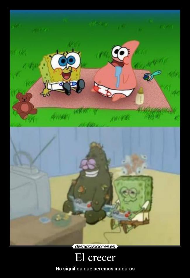 carteles bob esponja mas bob esponja pantalones canamo desmotivaciones