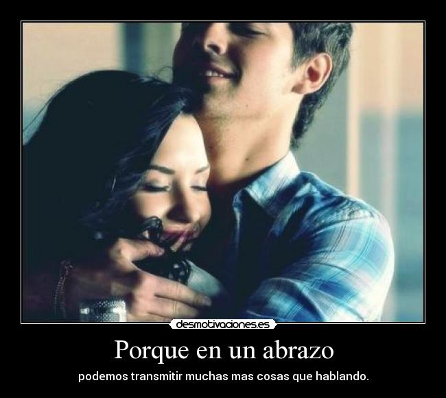 Porque en un abrazo -