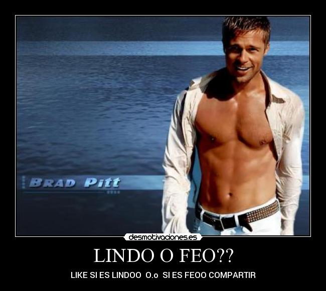 LINDO O FEO?? -