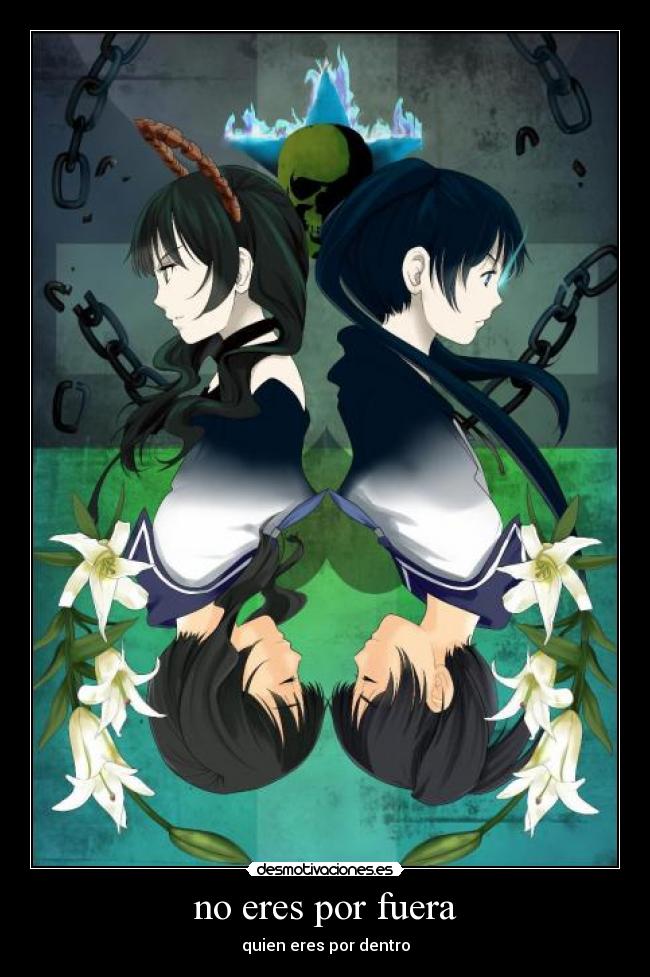 carteles brs mato kuroi yoomi takanashi black rock shooter desmotivaciones