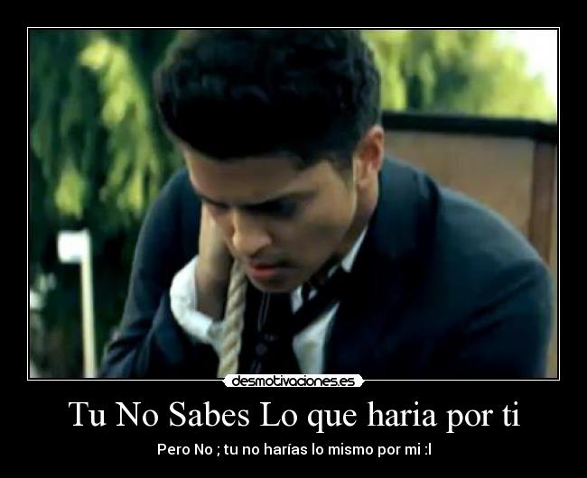 Tu No Sabes Lo que haria por ti -