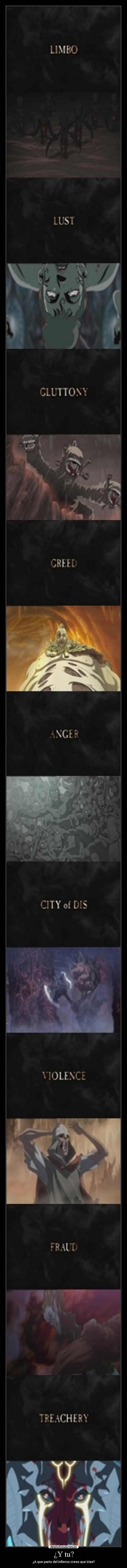 ¿Y tu? - ¿A que parte del infierno crees que irias?