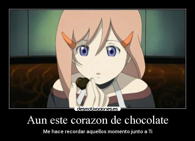 Aun este corazon de chocolate -