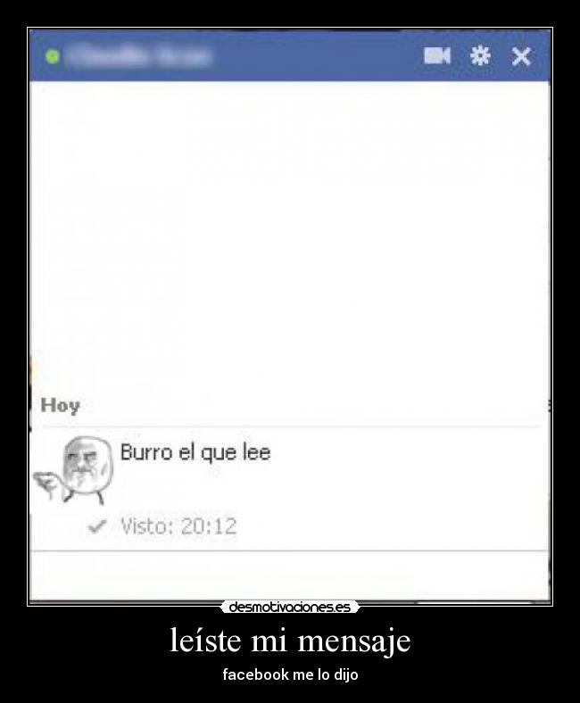 leíste mi mensaje -