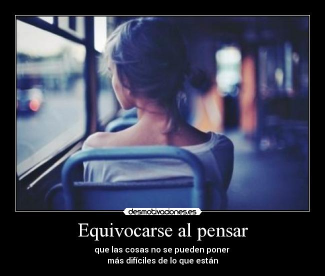 Equivocarse al pensar -