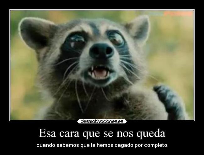 Esa cara que se nos queda -