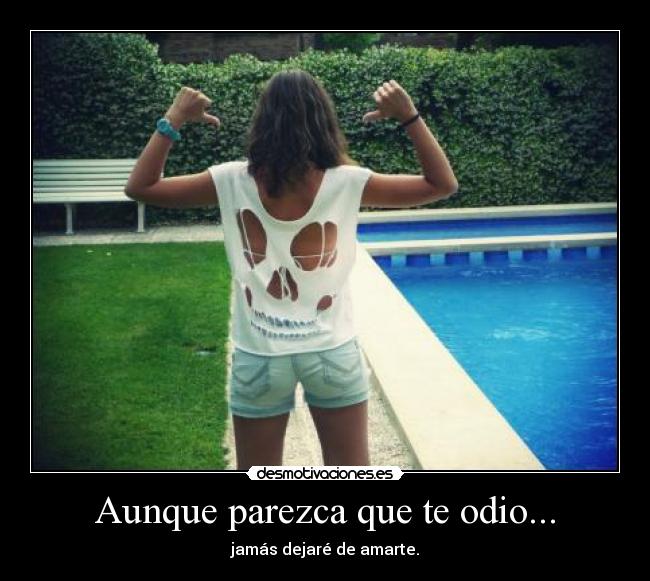 Aunque parezca que te odio... - 